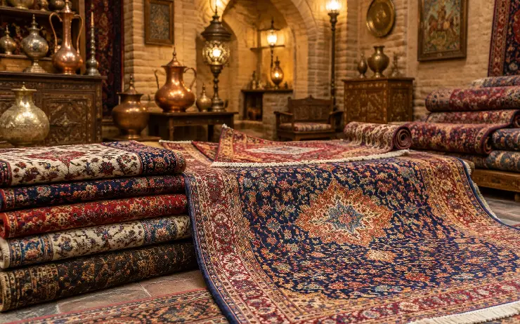خریدار فرش ماشینی و دستباف کاشان